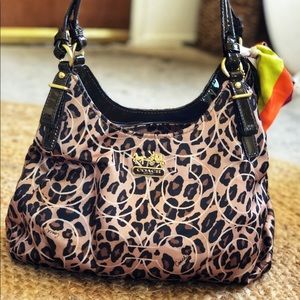 Coach Ocelot Leopard Shoulder Bag